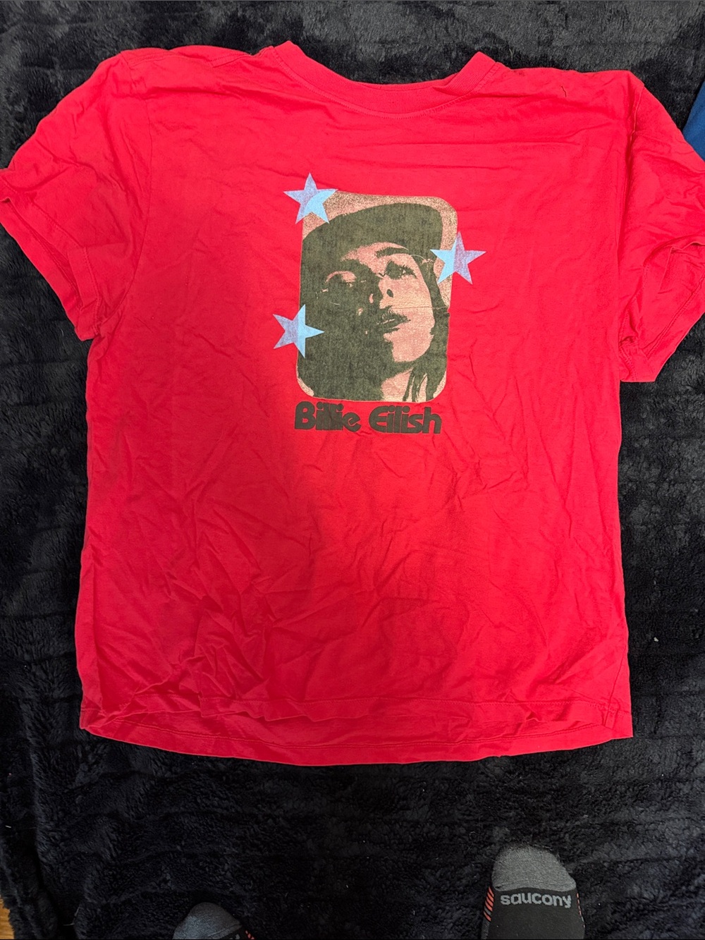Red Graphic Short-Sleeve Men’s T-Shirt - Billie Eilish Style